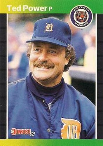#153 Ted Power - Detroit Tigers - 1989 Donruss Baseball