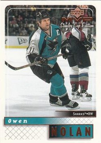 #153 Owen Nolan - San Jose Sharks - 1999-00 Upper Deck MVP Stanley Cup Edition Hockey