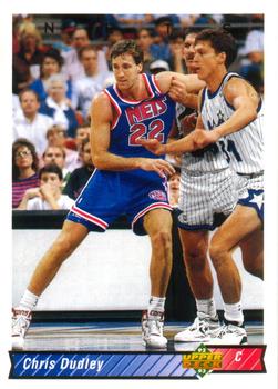 #153 Chris Dudley - New Jersey Nets - 1992-93 Upper Deck Basketball