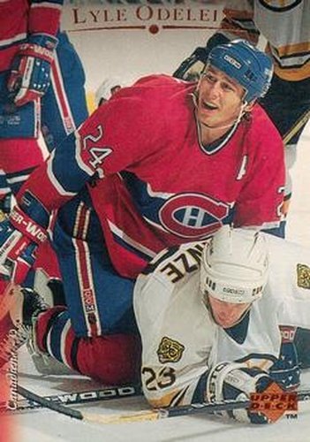 #153 Lyle Odelein - Montreal Canadiens - 1995-96 Upper Deck Hockey