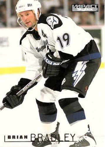 #153 Brian Bradley - Tampa Bay Lightning - 1995-96 SkyBox Impact Hockey
