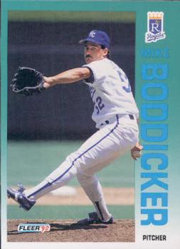 #153 Mike Boddicker - Kansas City Royals - 1992 Fleer Baseball