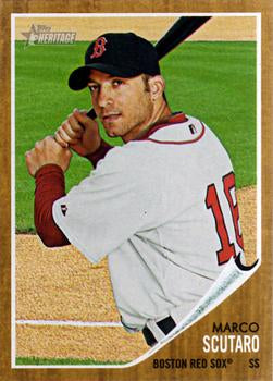 #153 Marco Scutaro - Boston Red Sox - 2011 Topps Heritage Baseball
