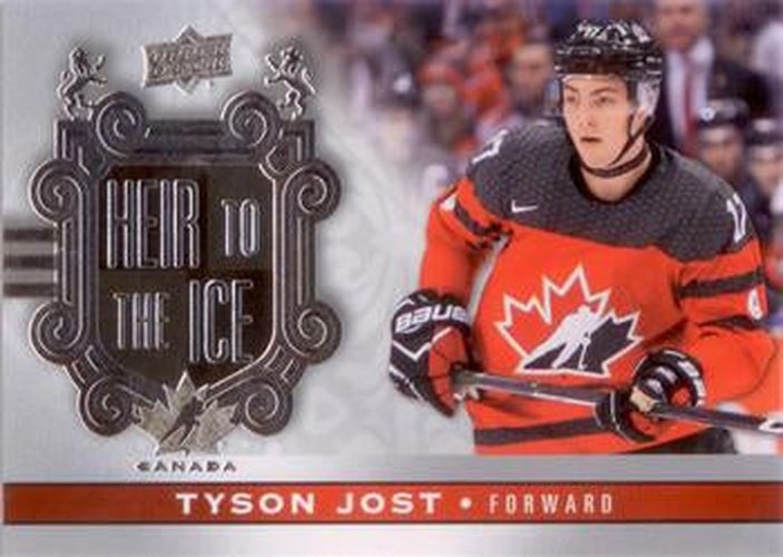 #153 Tyson Jost - Canada - 2017-18 Upper Deck Canadian Tire Team Canada Hockey