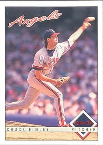 #153 Chuck Finley - California Angels - 1993 O-Pee-Chee Baseball