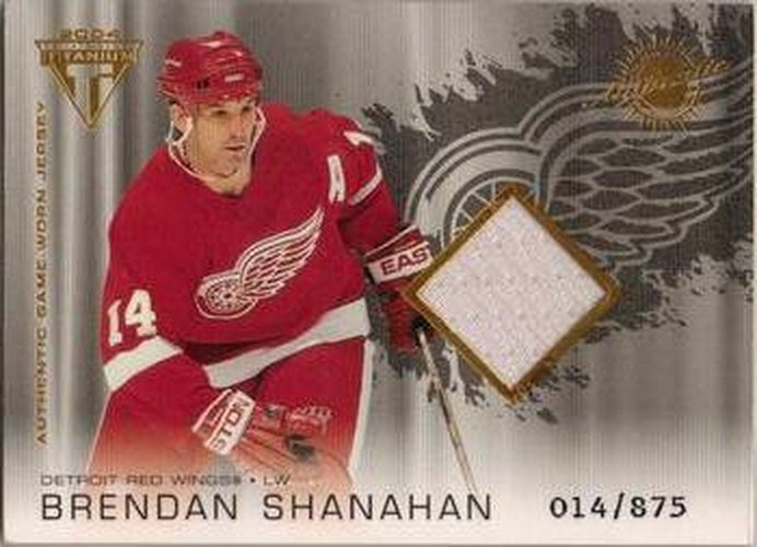 #153 Brendan Shanahan - Detroit Red Wings - 2003-04 Pacific Private Stock Titanium Hockey