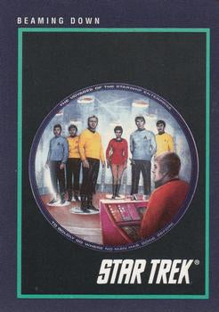 #153 Beaming Down - 1991 Impel Star Trek 25th Anniversary