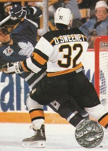 #153 Don Sweeney - Boston Bruins - 1991-92 Pro Set Platinum Hockey
