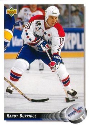 #153 Randy Burridge - Washington Capitals - 1992-93 Upper Deck Hockey