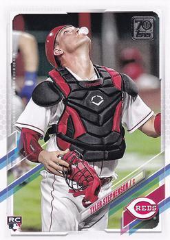 #153 Tyler Stephenson - Cincinnati Reds - 2021 Topps Baseball
