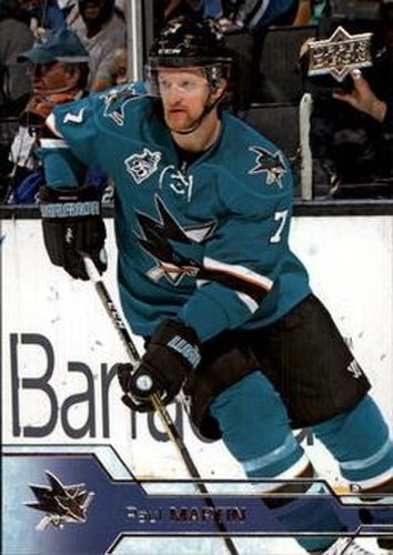 #154 Paul Martin - San Jose Sharks - 2016-17 Upper Deck Hockey