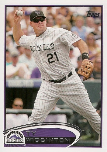 #154 Ty Wigginton - Colorado Rockies - 2012 Topps Baseball