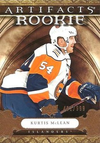 #154 Kurtis McLean - New York Islanders - 2009-10 Upper Deck Artifacts Hockey