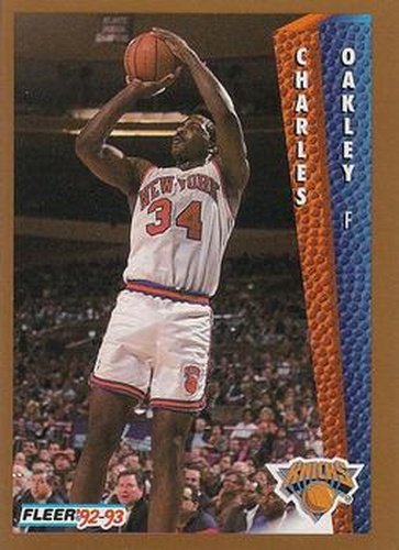 #154 Charles Oakley - New York Knicks - 1992-93 Fleer Basketball