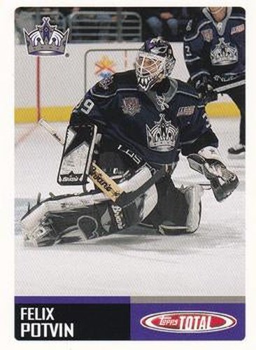 #154 Felix Potvin - Los Angeles Kings - 2002-03 Topps Total Hockey