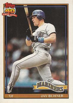 #154 Jay Buhner - Seattle Mariners - 1991 O-Pee-Chee Baseball