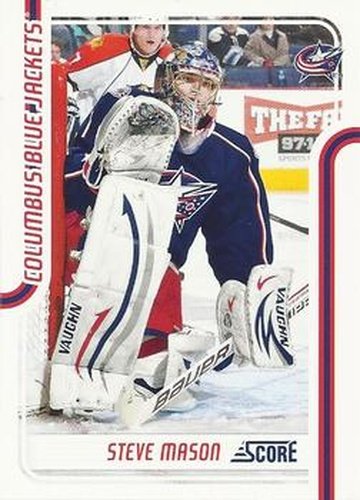 #154 Steve Mason - Columbus Blue Jackets - 2011-12 Score Hockey