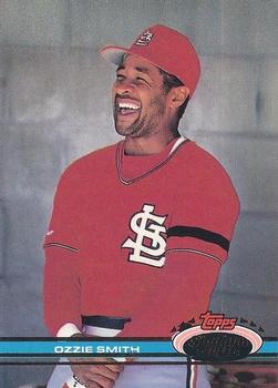 #154 Ozzie Smith - St. Louis Cardinals - 1991 Stadium Club Baseball
