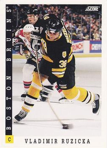 #154 Vladimir Ruzicka - Boston Bruins - 1993-94 Score Canadian Hockey
