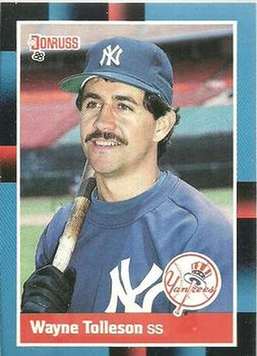 #154 Wayne Tolleson - New York Yankees - 1988 Donruss Baseball