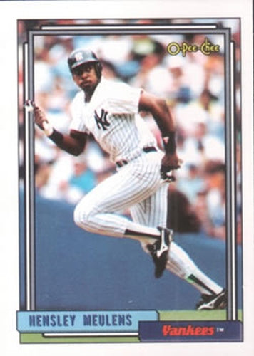 #154 Hensley Meulens - New York Yankees - 1992 O-Pee-Chee Baseball