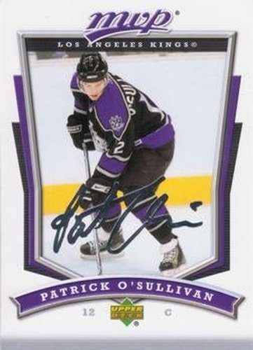 #154 Patrick O'Sullivan - Los Angeles Kings - 2007-08 Upper Deck MVP Hockey
