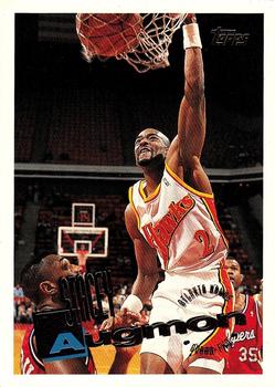 #154 Stacey Augmon - Atlanta Hawks - 1995-96 Topps Basketball