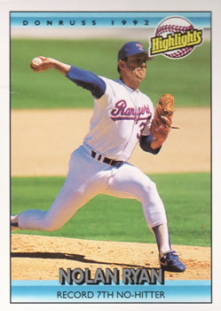 #154 Nolan Ryan - Texas Rangers - 1992 Donruss Baseball