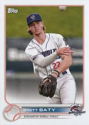 #PD-154 Brett Baty - Binghamton Rumble Ponies - 2022 Topps Pro Debut Baseball