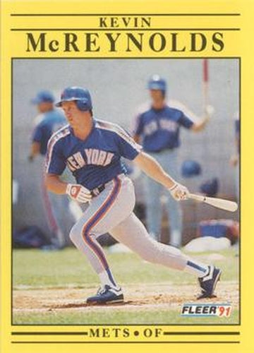 #154 Kevin McReynolds - New York Mets - 1991 Fleer Baseball