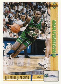 #154 Rolando Blackman - Dallas Mavericks - 1991-92 Upper Deck Basketball