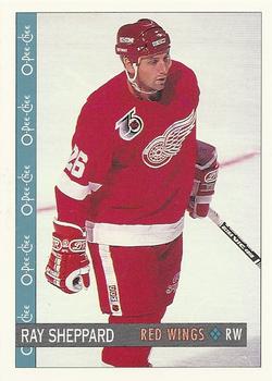 #154 Ray Sheppard - Detroit Red Wings - 1992-93 O-Pee-Chee Hockey