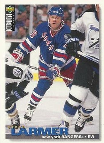 #154 Steve Larmer - New York Rangers - 1995-96 Collector's Choice Hockey