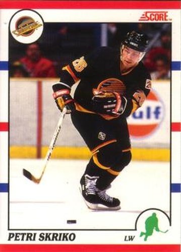 #154 Petri Skriko - Vancouver Canucks - 1990-91 Score Canadian Hockey