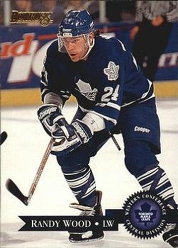 #154 Randy Wood - Toronto Maple Leafs - 1995-96 Donruss Hockey