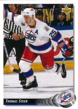 #154 Thomas Steen - Winnipeg Jets - 1992-93 Upper Deck Hockey