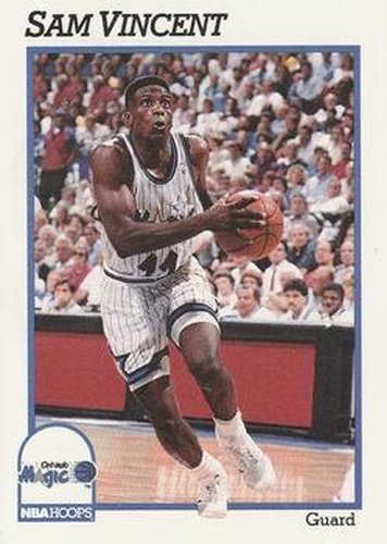#154 Sam Vincent - Orlando Magic - 1991-92 Hoops Basketball