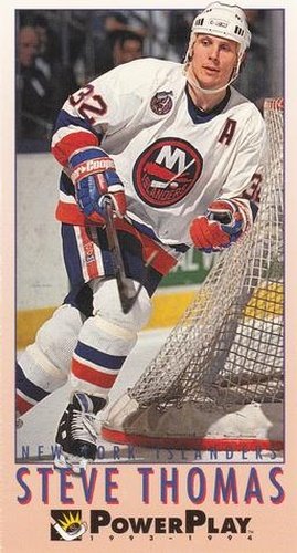 #154 Steve Thomas - New York Islanders - 1993-94 Fleer PowerPlay Hockey