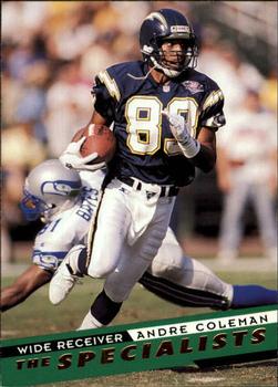 #154 Andre Coleman - San Diego Chargers - 1995 SkyBox Impact Football
