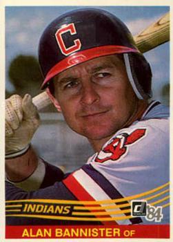 #154 Alan Bannister - Cleveland Indians - 1984 Donruss Baseball