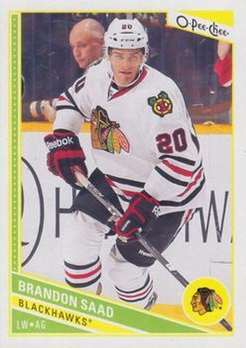#154 Brandon Saad - Chicago Blackhawks - 2013-14 O-Pee-Chee Hockey