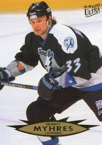 #154 Brantt Myhres - Tampa Bay Lightning - 1995-96 Ultra Hockey