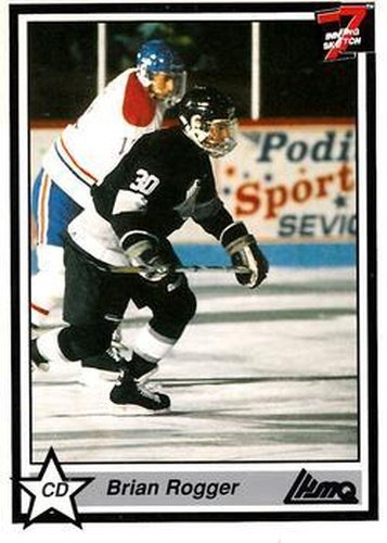 #154 Brian Rogger - Hull Olympique - 1990-91 7th Inning Sketch QMJHL Hockey