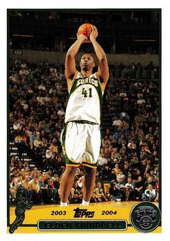 #154 Elden Campbell - Seattle SuperSonics - 2003-04 Topps Basketball