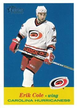 #154 Erik Cole - Carolina Hurricanes - 2001-02 Topps Heritage Hockey
