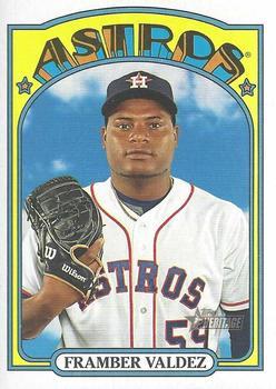 #154 Framber Valdez - Houston Astros - 2021 Topps Heritage Baseball