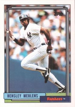 #154 Hensley Meulens - New York Yankees - 1992 Topps Baseball