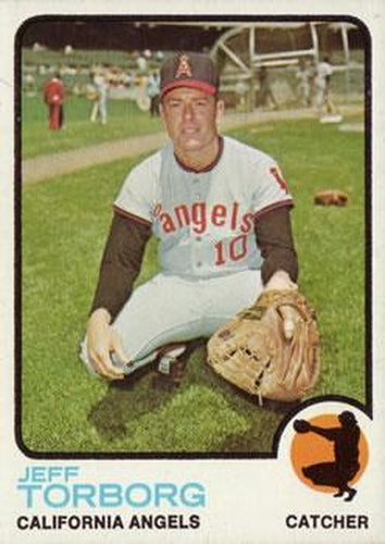#154 Jeff Torborg - California Angels - 1973 Topps Baseball