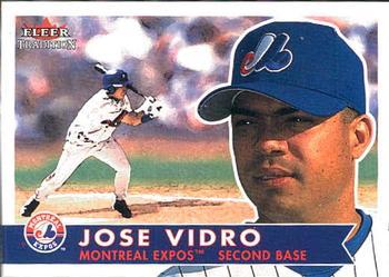 #154 Jose Vidro - Montreal Expos - 2001 Fleer Tradition Baseball