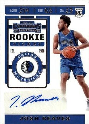 #154 Josh Reaves - Dallas Mavericks - 2019-20 Panini Contenders Basketball